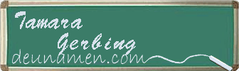 Tamara Gerbing Visitenkarte
